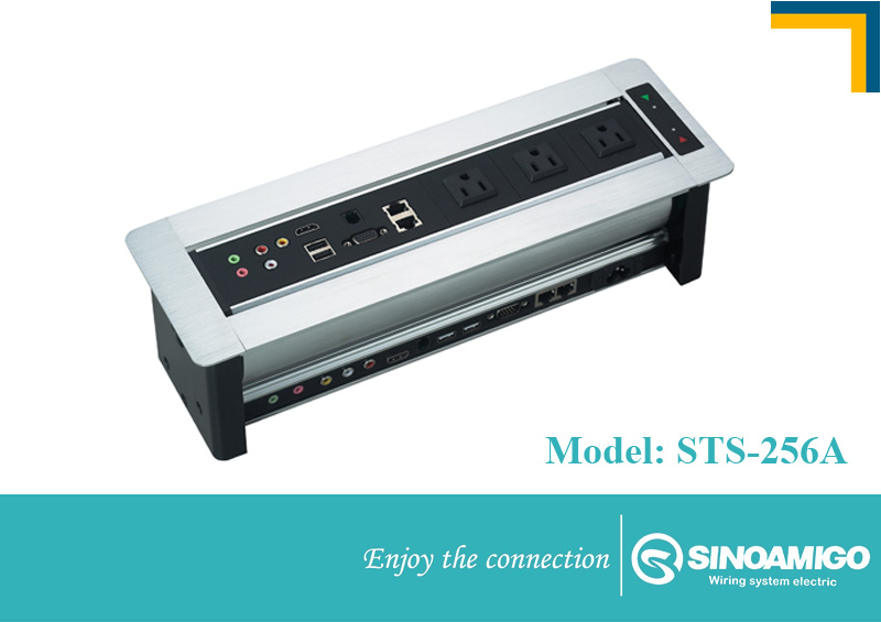 Hộp ổ cắm âm bàn SINO AMIGO STS256, 